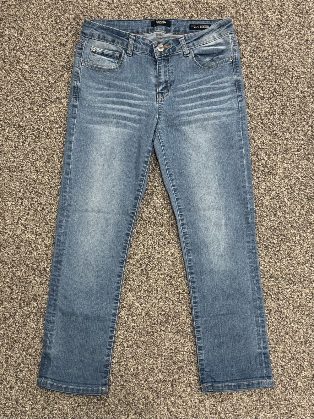 Kensie Light Blue Skinny Crop Jean - Picture 3 of 8